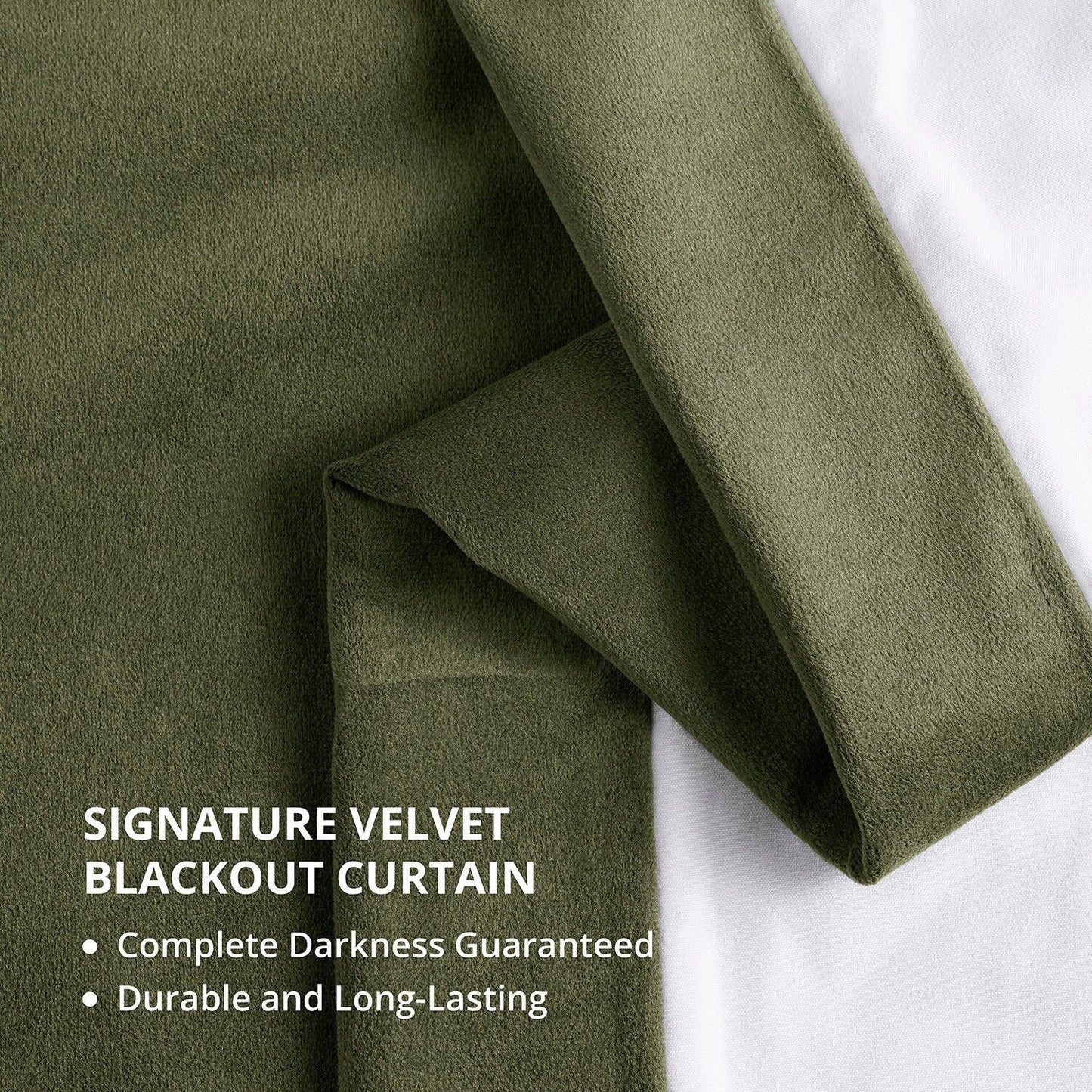 Exclusive Fabrics Signature Extra Wide Blackout Velvet Curtains (1 Panel) - Luxurious Blackout Drapes