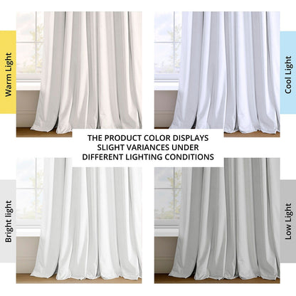 Exclusive Fabrics Signature Extra Wide Blackout Velvet Curtains (1 Panel) - Luxurious Blackout Drapes