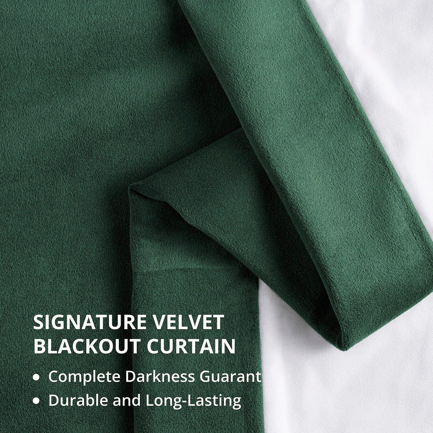 Exclusive Fabrics Signature Extra Wide Blackout Velvet Curtains (1 Panel) - Luxurious Blackout Drapes