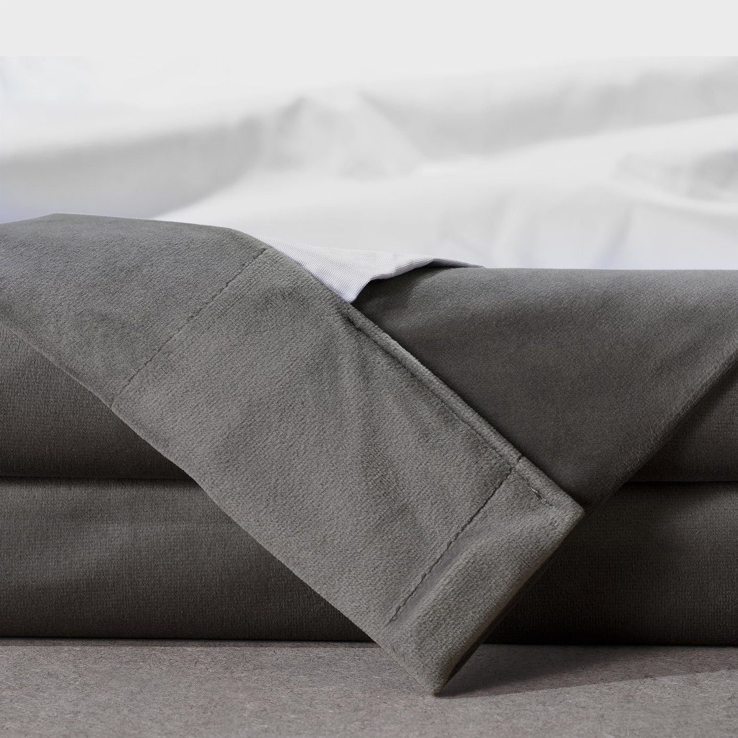 Exclusive Fabrics Signature Plush Velvet Hotel Blackout Curtains (1 Panel) - Luxury Soft Drapery for Light Control & Elegance