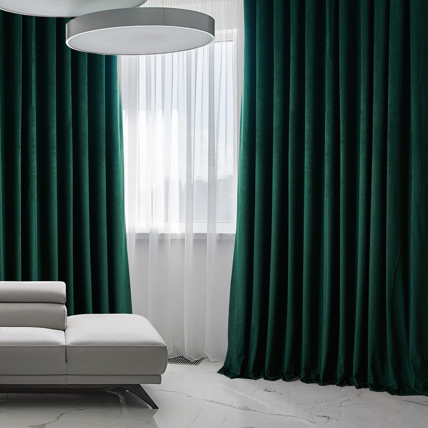 Exclusive Fabrics Signature Plush Velvet Hotel Blackout Curtains (1 Panel) - Luxury Soft Drapery for Light Control & Elegance