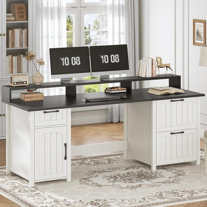 Bureau de direction de ferme Bureau à domicile Tiroir de classement Support d'écran Prise de courant