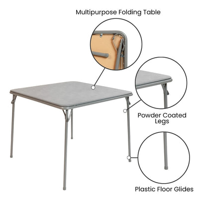 Foldable Vinyl Card Table