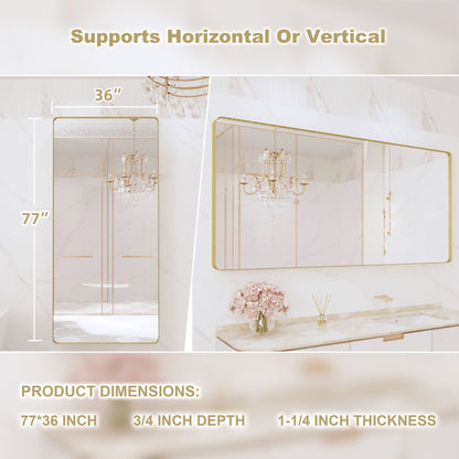 Framed Wall Mounted Bathroom Vanity Mirror