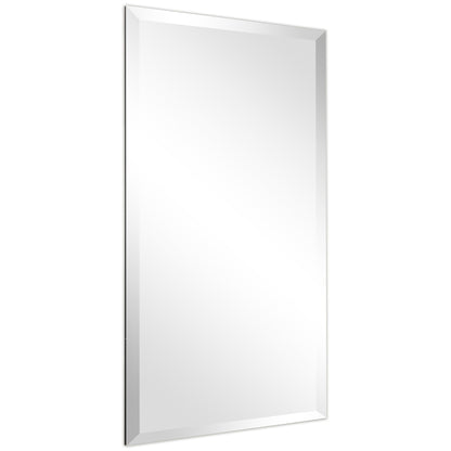 Frameless Beveled Prism Wall Mirror-Square/Rectangluar - Clear