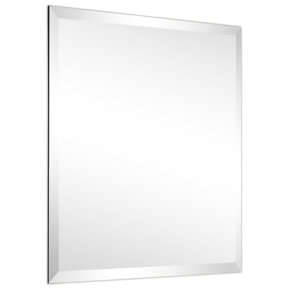 Frameless Beveled Prism Wall Mirror-Square/Rectangluar - Clear