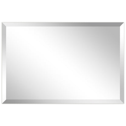 Frameless Beveled Prism Wall Mirror-Square/Rectangluar - Clear