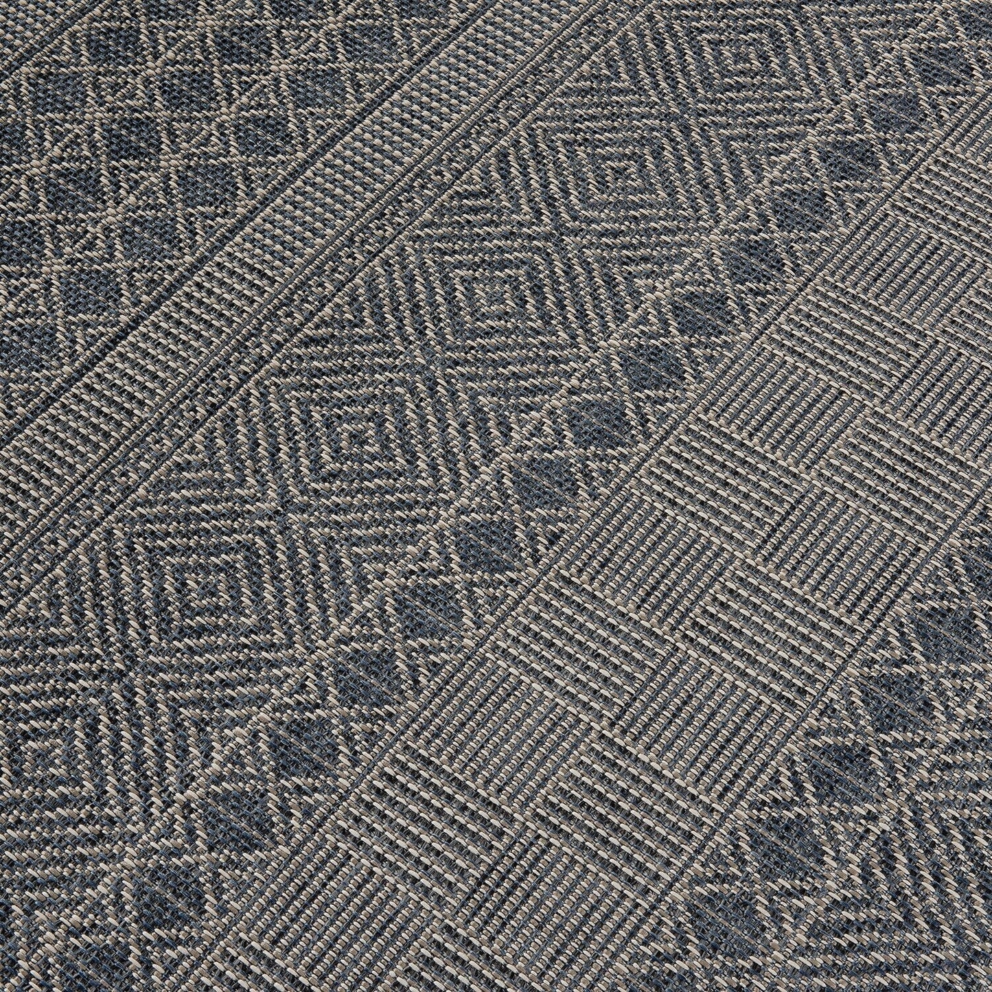 Tapis d'intérieur/extérieur géométrique bohème