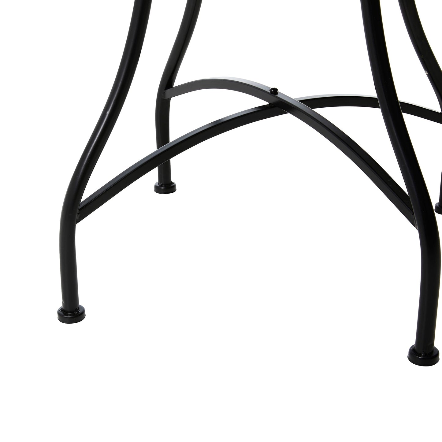 Ensemble bistrot pliant d'extérieur en métal Glitzhome 3 pièces avec table et chaises