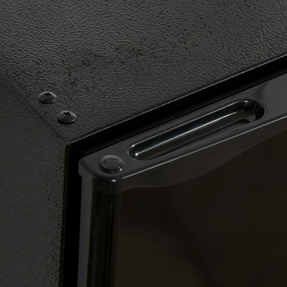 Mini-réfrigérateur compact HOMCOM de 3,2 pi³ avec congélateur, porte simple et thermostat réglable pour chambre à coucher