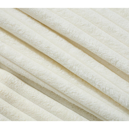 Harmonia 109 W Oversized Corduroy Sofa Bed, Deep Seat Double Lounge Chaise with 4 Pillows