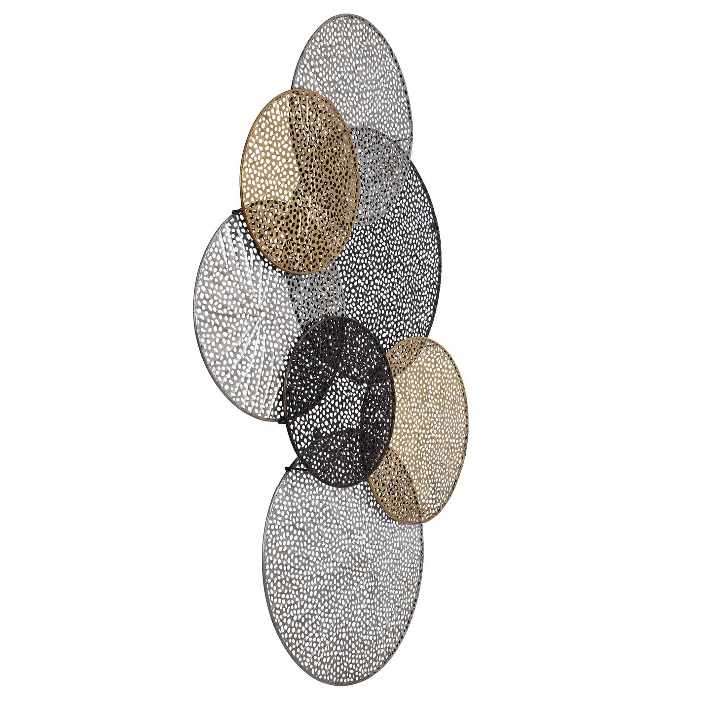 Harpe et fleuron Sahara Décoration murale en métal multicolore