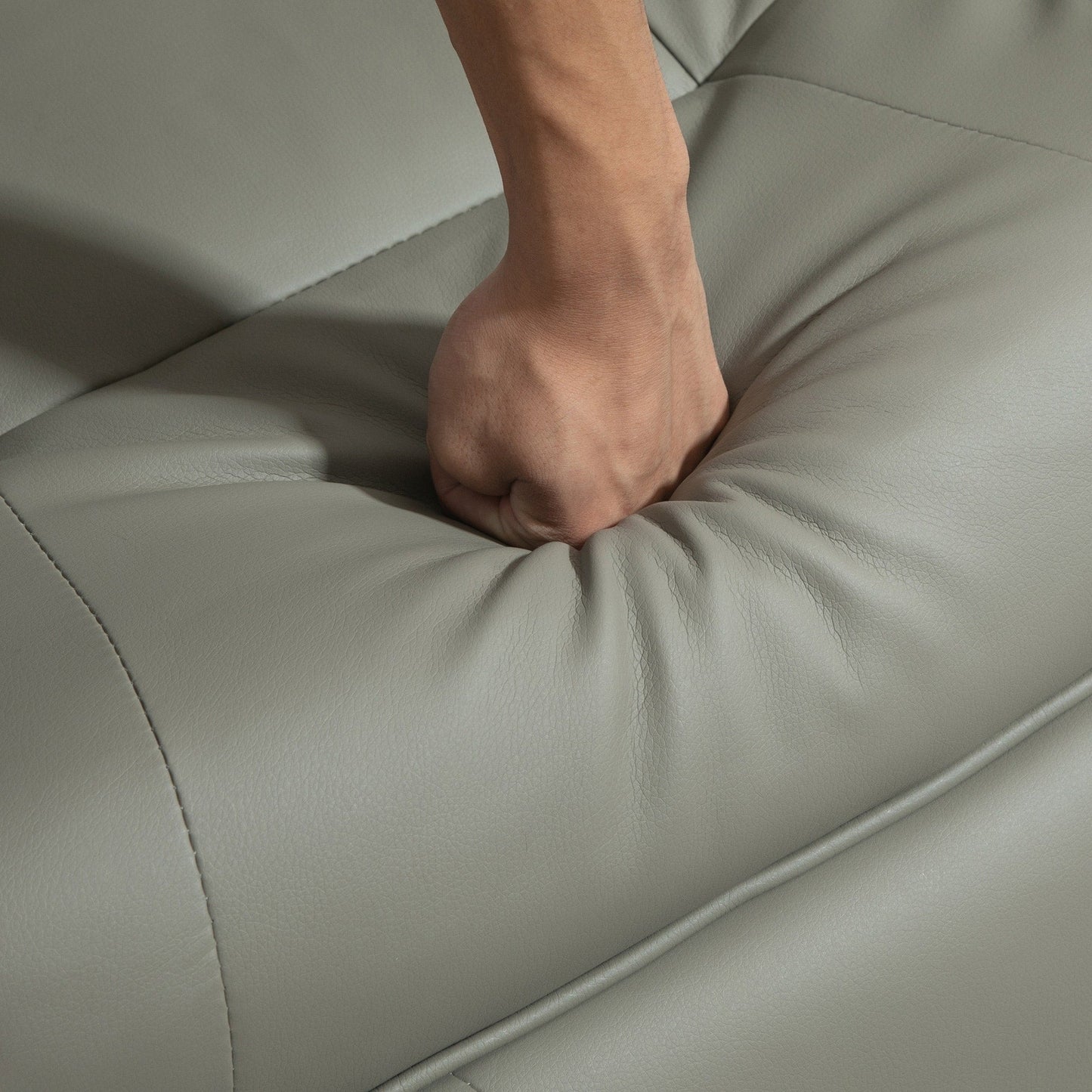 HomCom Faux Leather Adjustable Manual Swivel Base Recliner Chair with Comfortable and Relaxing Footrest