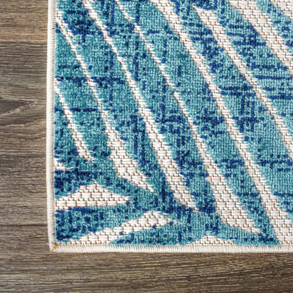 Tapis d'intérieur/extérieur à feuilles de palmier JONATHAN Y Aydin