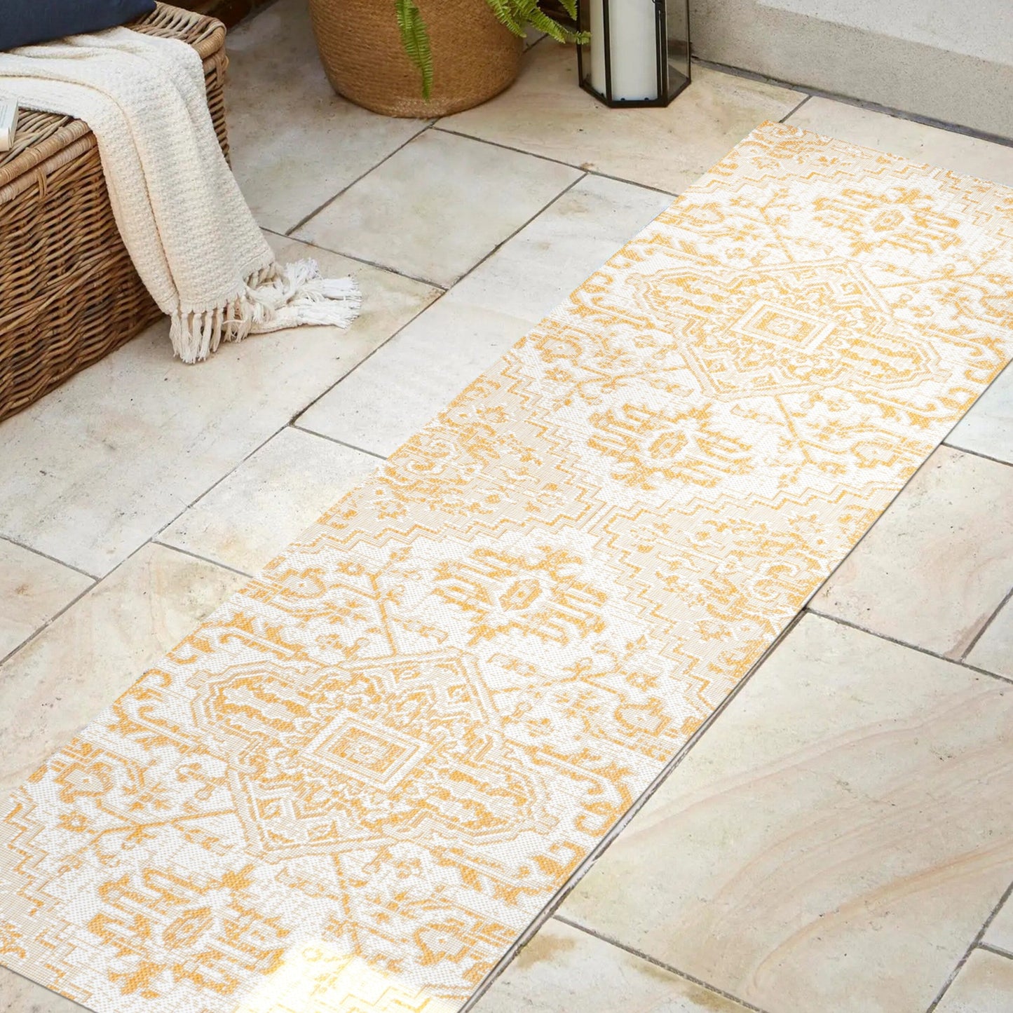 Tapis d'intérieur/extérieur JONATHAN Y Charleston Medallion
