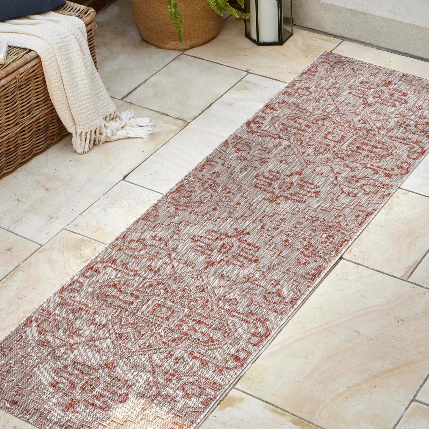Tapis d'intérieur/extérieur JONATHAN Y Charleston Medallion