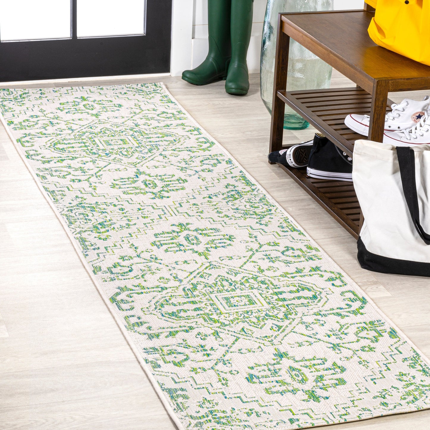 Tapis d'intérieur/extérieur JONATHAN Y Charleston Medallion