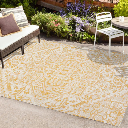 Tapis d'intérieur/extérieur JONATHAN Y Charleston Medallion