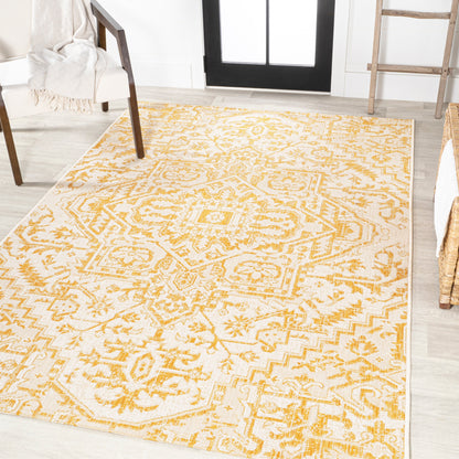 Tapis d'intérieur/extérieur JONATHAN Y Charleston Medallion
