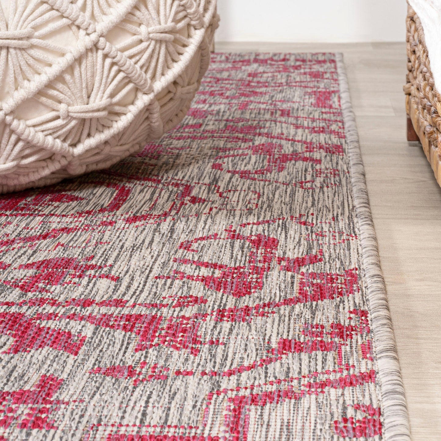 Tapis d'intérieur/extérieur JONATHAN Y Charleston Medallion