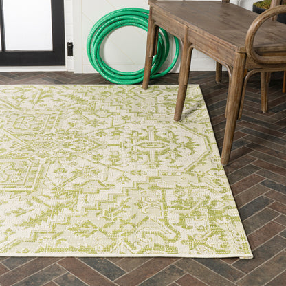 Tapis d'intérieur/extérieur JONATHAN Y Charleston Medallion