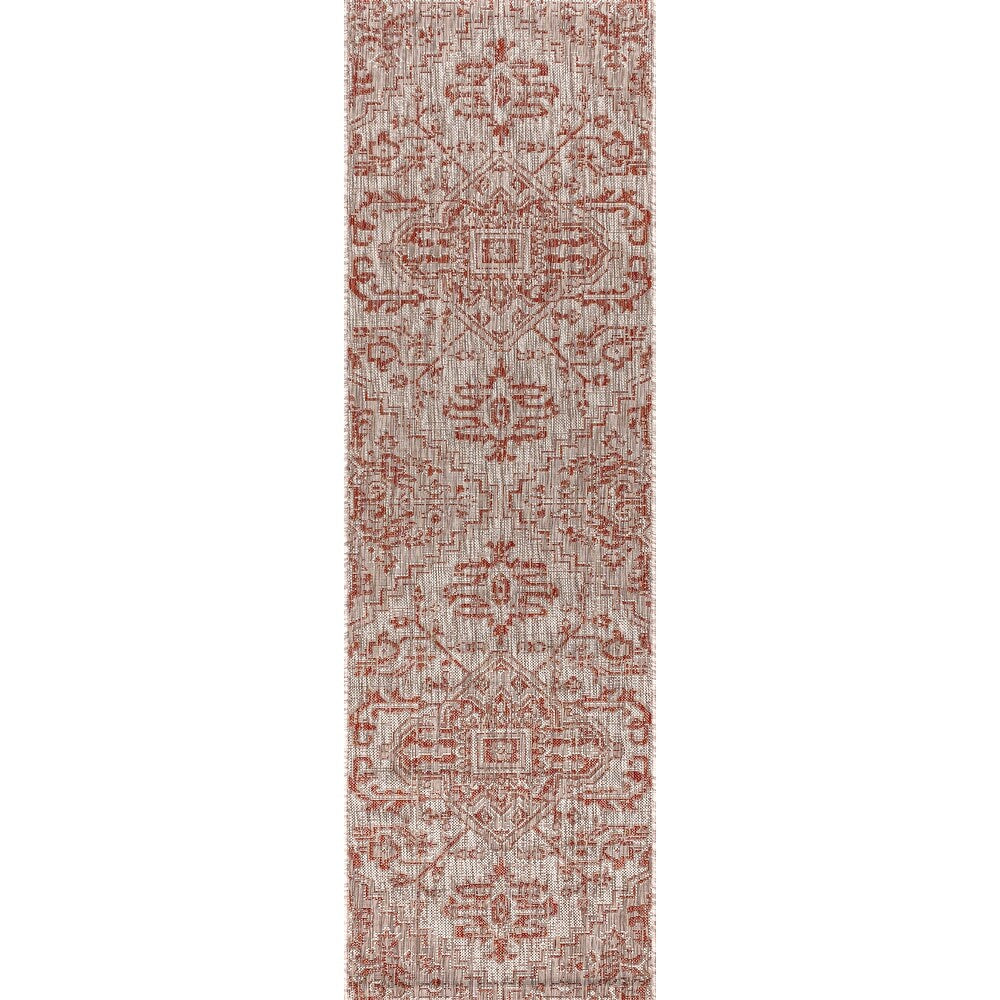 Tapis d'intérieur/extérieur JONATHAN Y Charleston Medallion