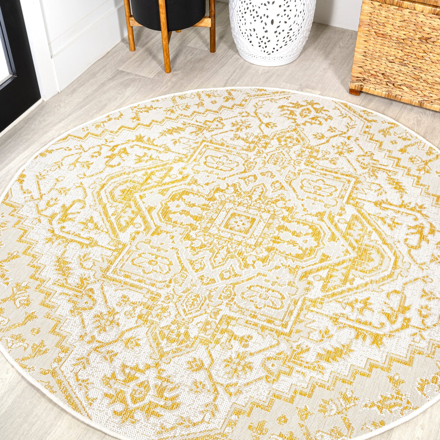 Tapis d'intérieur/extérieur JONATHAN Y Charleston Medallion