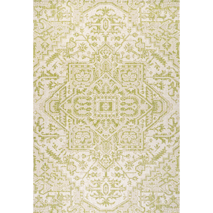 Tapis d'intérieur/extérieur JONATHAN Y Charleston Medallion