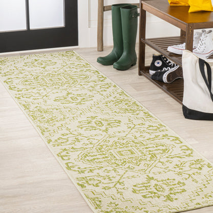 Tapis d'intérieur/extérieur JONATHAN Y Charleston Medallion
