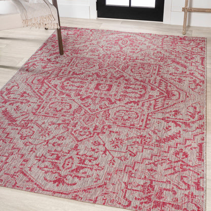 Tapis d'intérieur/extérieur JONATHAN Y Charleston Medallion