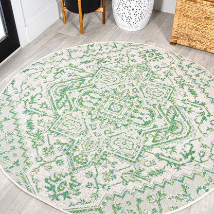 Tapis d'intérieur/extérieur JONATHAN Y Charleston Medallion