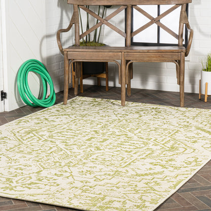Tapis d'intérieur/extérieur JONATHAN Y Charleston Medallion