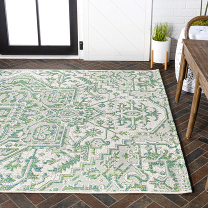 Tapis d'intérieur/extérieur JONATHAN Y Charleston Medallion