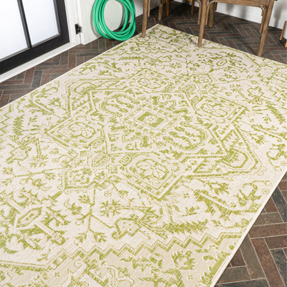 Tapis d'intérieur/extérieur JONATHAN Y Charleston Medallion