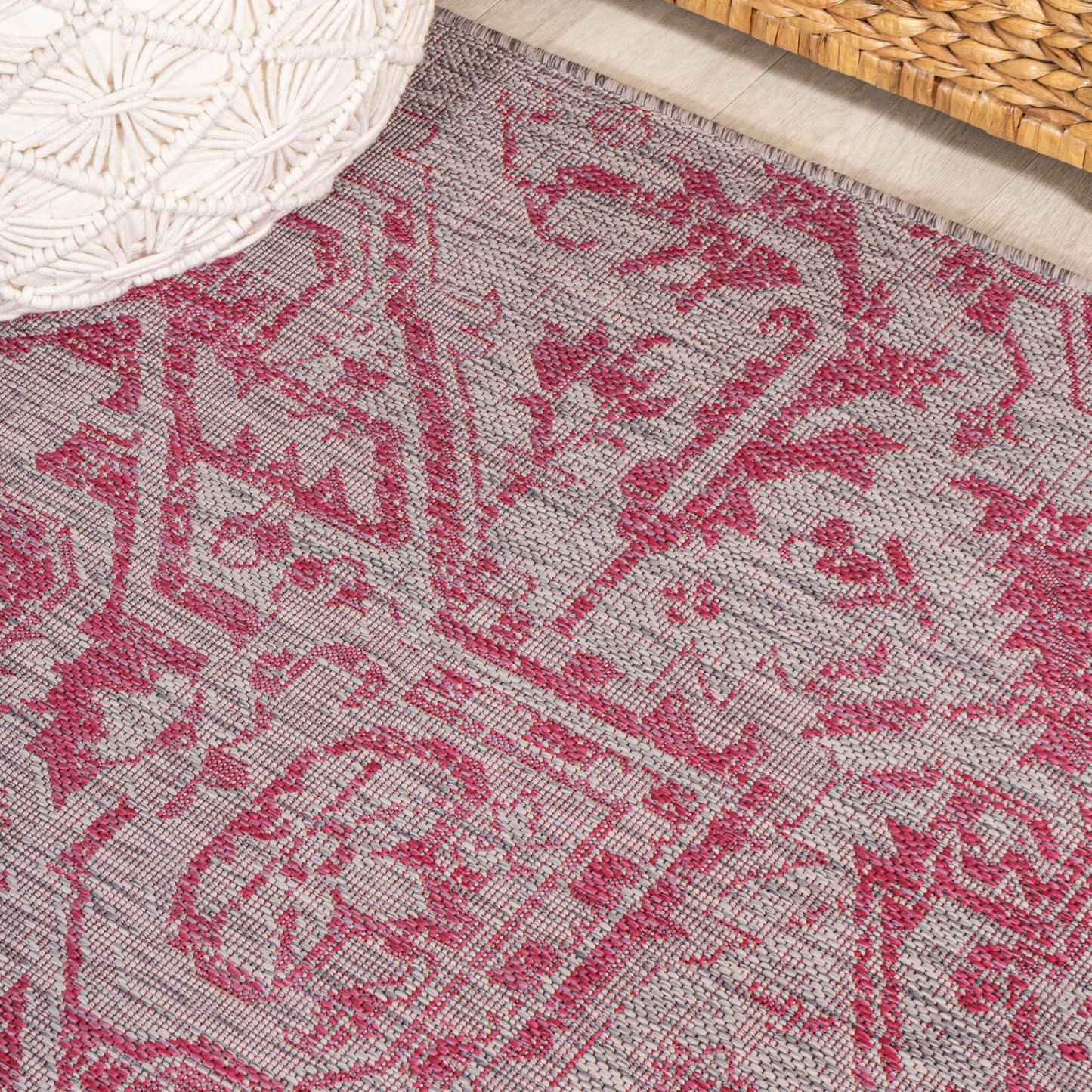 Tapis d'intérieur/extérieur JONATHAN Y Charleston Medallion