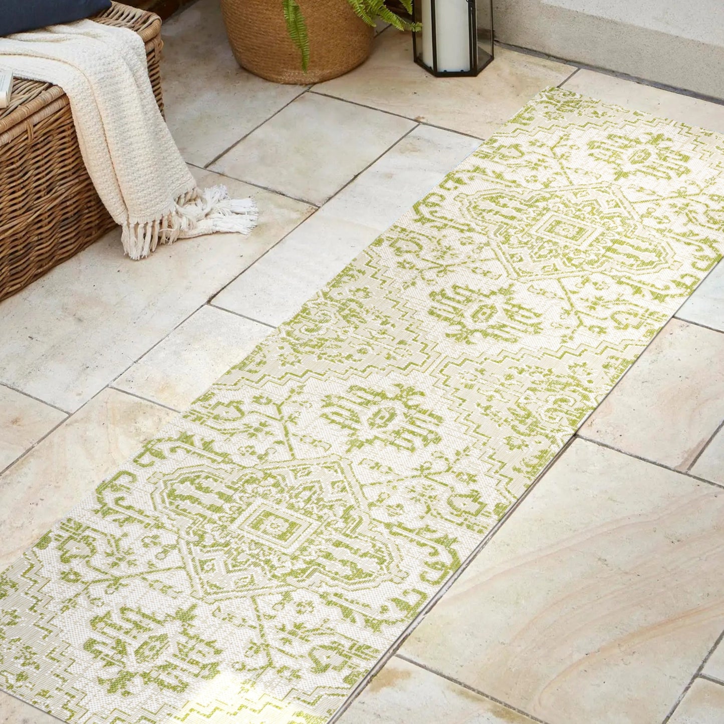 Tapis d'intérieur/extérieur JONATHAN Y Charleston Medallion