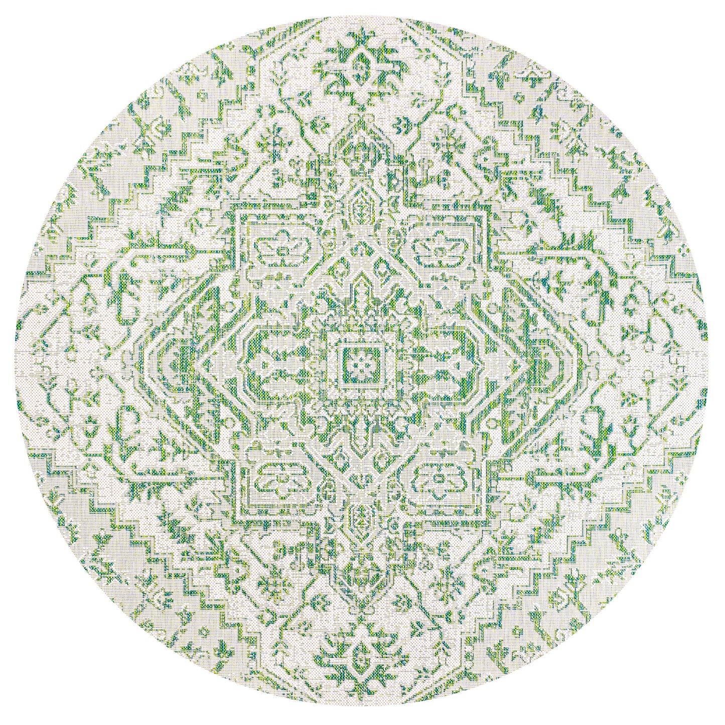 Tapis d'intérieur/extérieur JONATHAN Y Charleston Medallion