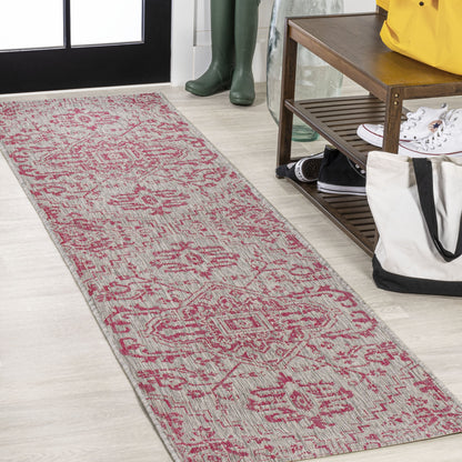 Tapis d'intérieur/extérieur JONATHAN Y Charleston Medallion