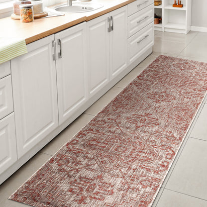 Tapis d'intérieur/extérieur JONATHAN Y Charleston Medallion