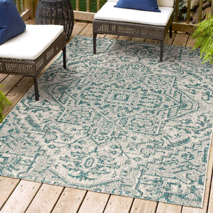 Tapis d'intérieur/extérieur JONATHAN Y Charleston Medallion