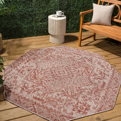 Tapis d'intérieur/extérieur JONATHAN Y Charleston Medallion