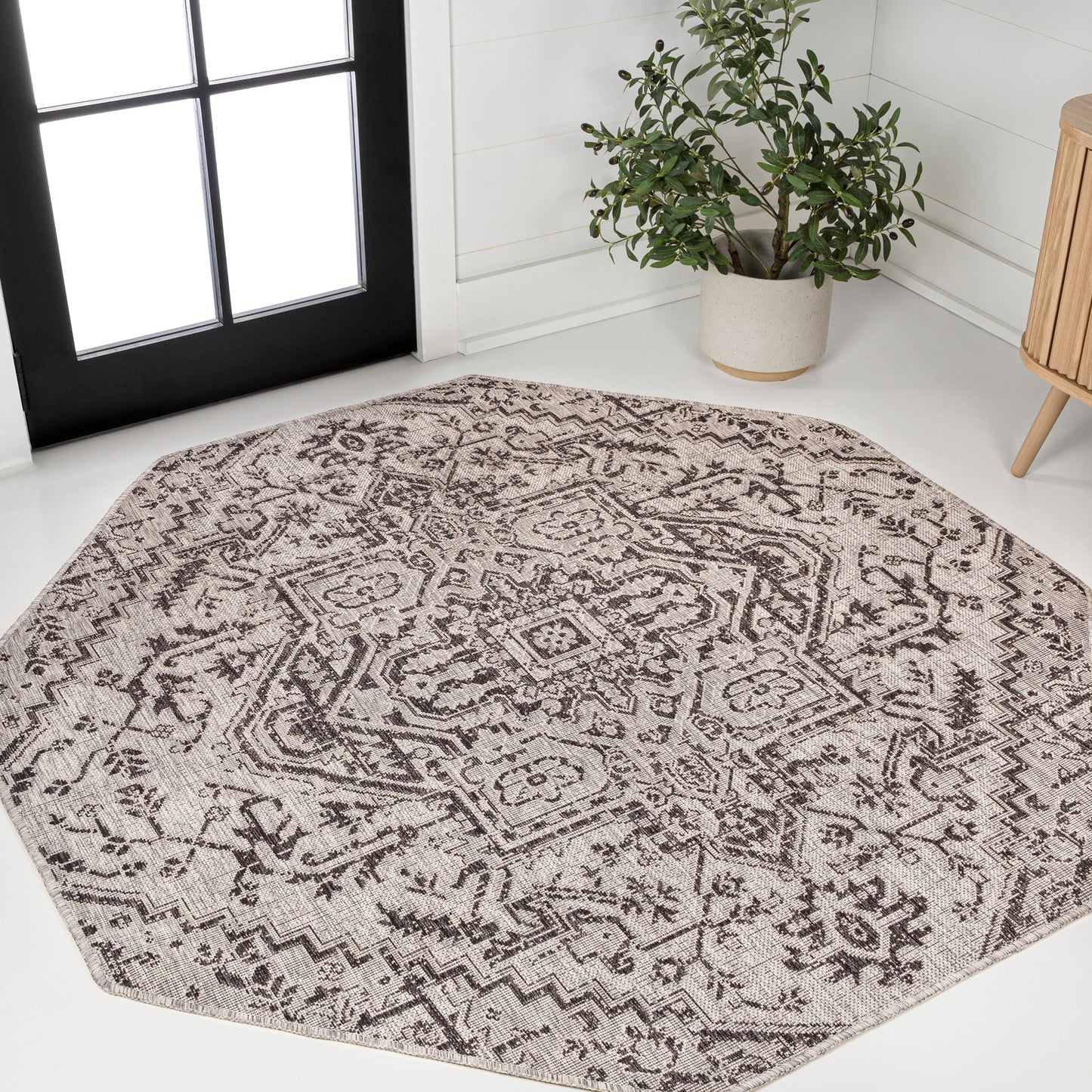 Tapis d'intérieur/extérieur JONATHAN Y Charleston Medallion
