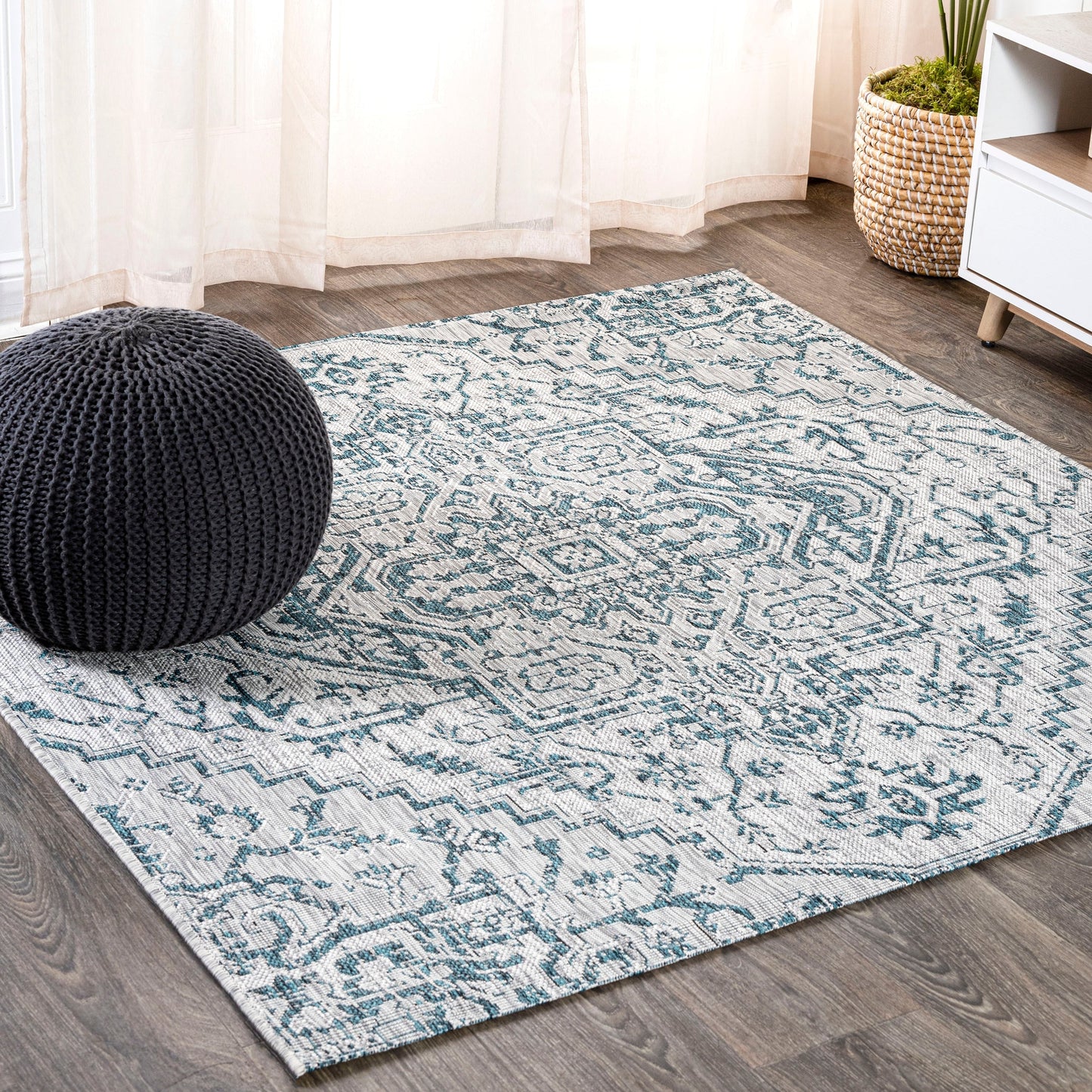 Tapis d'intérieur/extérieur JONATHAN Y Charleston Medallion