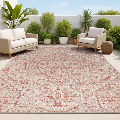 Tapis d'intérieur/extérieur JONATHAN Y Charleston Medallion