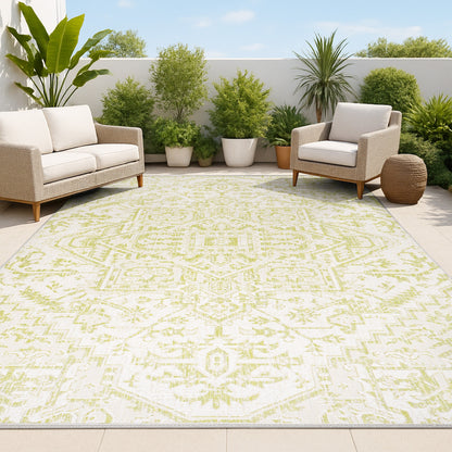 Tapis d'intérieur/extérieur JONATHAN Y Charleston Medallion