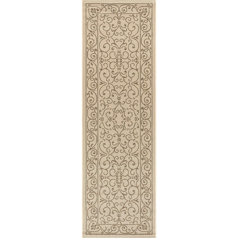 Tapis d'intérieur/extérieur à tissage texturé en filigrane JONATHAN Y