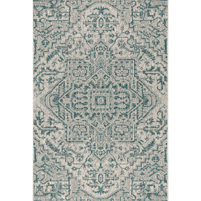 Tapis d'intérieur/extérieur JONATHAN Y Charleston Medallion