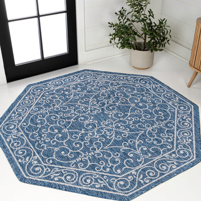 Tapis d'intérieur/extérieur à tissage texturé en filigrane JONATHAN Y