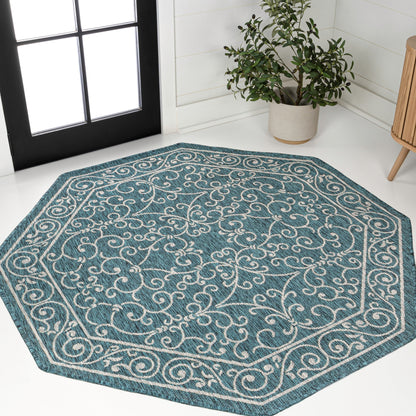 Tapis d'intérieur/extérieur à tissage texturé en filigrane JONATHAN Y