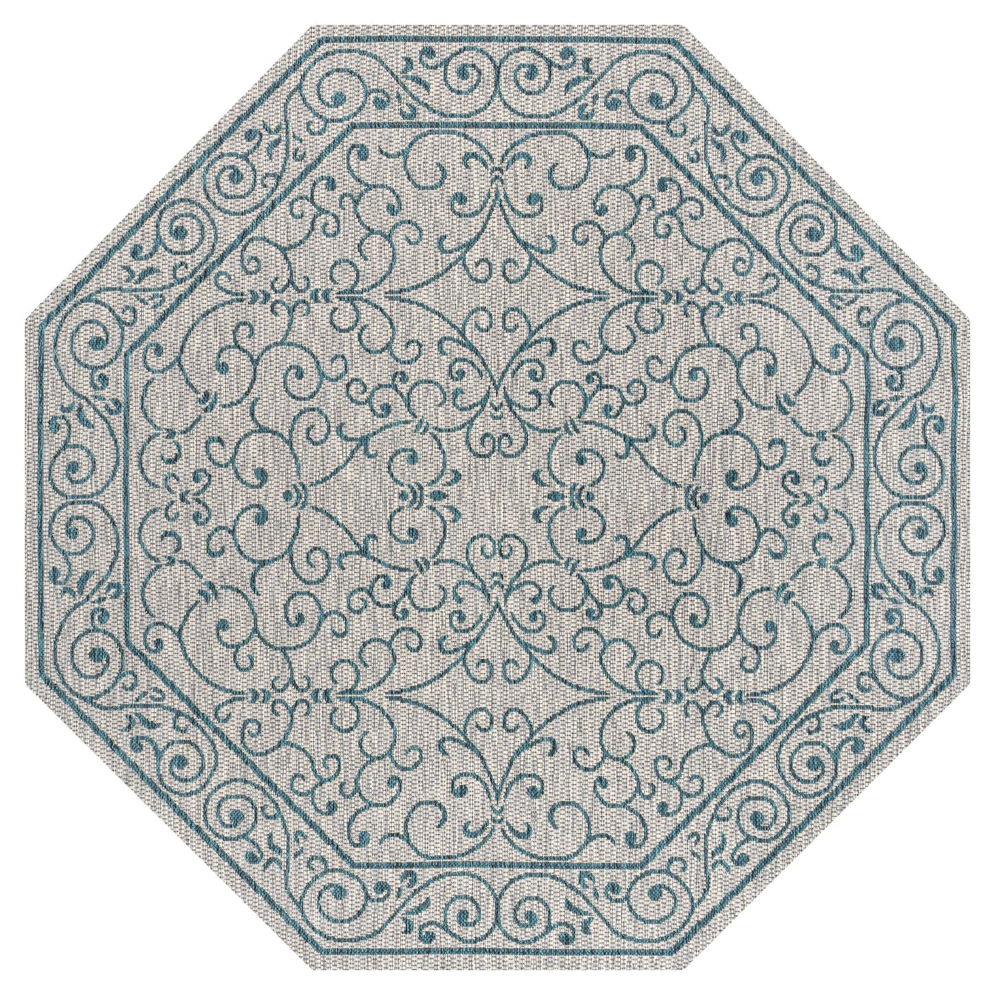Tapis d'intérieur/extérieur à tissage texturé en filigrane JONATHAN Y